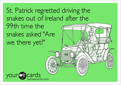 Did Saint Patrick drive snakes out of Ireland?