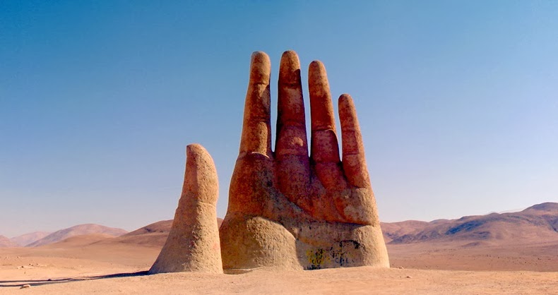 Mario Irarrázabal Creates Desert Hands In Cities